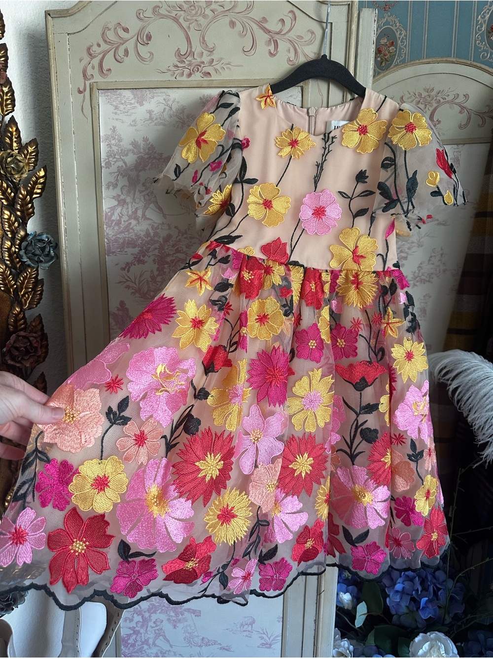 JessaKae English Garden Dress mini size 4-5Y